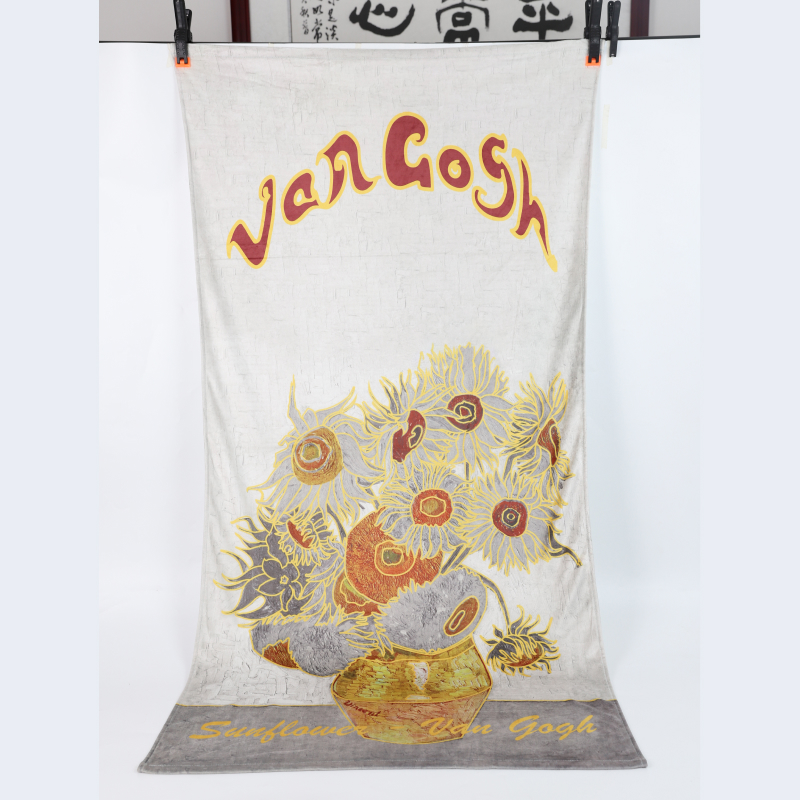 70_140cm, 310g Van Gogh bath towel, microfiber1.jpg